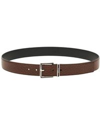 Ferragamo - Fixed Belt With A Square Buckle - Lyst