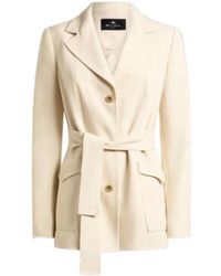 Etro - Belted Field Jacket - Lyst