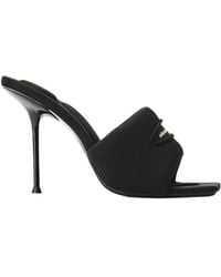 Alexander Wang - Julie Slash Knit Mule Sandals - Lyst