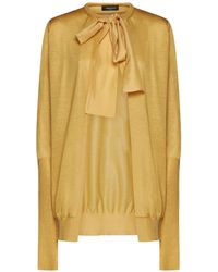 Fabiana Filippi - Open Front Tie Detail Cardigan - Lyst