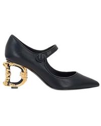 Dolce & Gabbana - Pointedtoe Mary Jane Highheels - Lyst