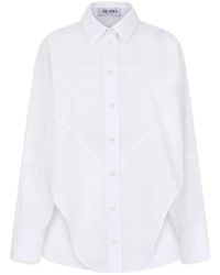 The Attico - The Oversized Shaped Hem Shirt - Lyst