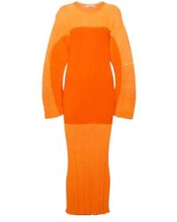 Stella McCartney - Pleated Midi Dress - Lyst