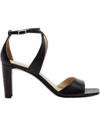Lemaire - Cross Leather Sandals - Lyst