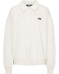 ROTATE BIRGER CHRISTENSEN - Logo Patch Polo Sweatshirt - Lyst