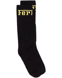 Ferrari - Logo-Knit Socks - Lyst