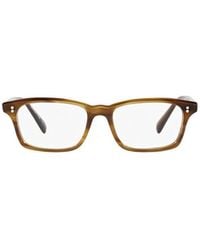 Oliver Peoples - Edelson Rectangle-Frame Glasses - Lyst