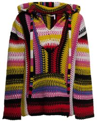 Chloé - Cashmere-Wool Blend Hooded Top - Lyst