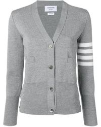 Thom Browne - 4-Bar Milano Stitch Buttoned Cardigan - Lyst