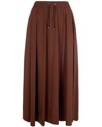 Herno - Drawstring Pleat Detailed Skirt - Lyst