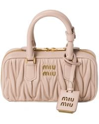 Miu Miu - Arcadie Matelassé Nappa Leather Mini-Bag - Lyst