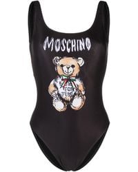 Moschino - Teddy Bear One-Piece Swimsuit With Print - Lyst