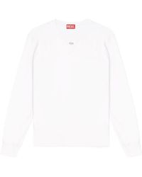 DIESEL - T-Madjust-Ls-Tr Long Sleeved T-Shirt - Lyst