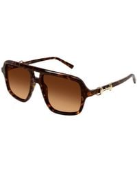 Gucci - Eyewear Navigator Frame Sunglasses - Lyst