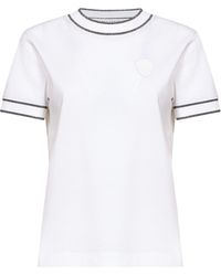 Brunello Cucinelli - Logo Patch Crewneck T-Shirt - Lyst