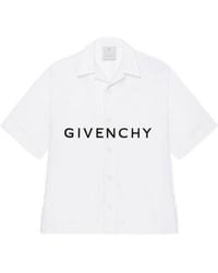 Givenchy - Logo Printed Short-Sleeved Shirt - Lyst