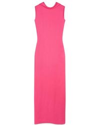 Versace - Cowl-Back Sleeveless Maxi Dress - Lyst