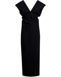 KHAITE - V-Neck Sleeveless Dress - Lyst