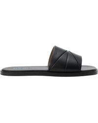 Loewe - Origami Leather Sandals - Lyst