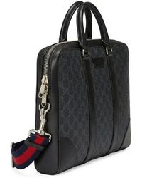 Gucci - Gg Supreme Briefcase - Lyst