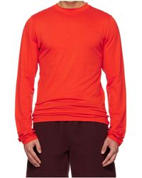 Rier - Crew Neck Knitted Wool T-Shirt - Lyst