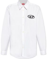 DIESEL - S-Simply-D Cotton Shirt - Lyst