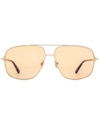 Tom Ford - Eyewear Tex Pilot Frame Sunglasses - Lyst