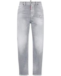 DSquared² - Brushed Wash Distressed Boston Jeans - Lyst
