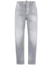 DSquared² - Brushed Wash Distressed Boston Jeans - Lyst