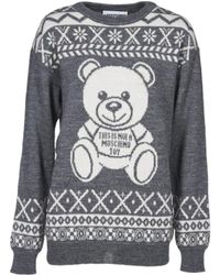 Moschino - Round-Neck Long-Sleeved Pullover - Lyst