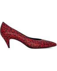 Saint Laurent - Leopard High Heels - Lyst