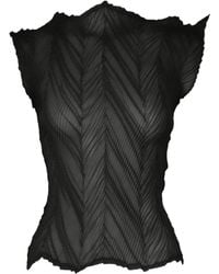 Issey Miyake - Pleated T-Shirt - Lyst