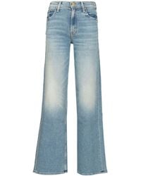 Mother - The Spinner Zip Sneak Flared Jeans - Lyst