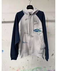 Balenciaga - Banana Raglan Oversized Zip-Up Hoodie - Lyst