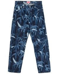 KENZO - Chiku-Rin Camo' Botan Loose Jeans - Lyst