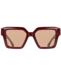 Ferragamo - Geometric Sunglasses - Lyst