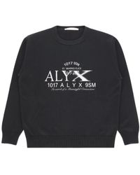 1017 ALYX 9SM - 1017 9Sm Logo Printed Crewneck Sweater - Lyst