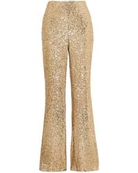Akris - Sequined Stretch Silk Mesh Flared Pants - Lyst