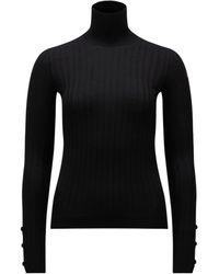 Moncler - High Neck Long Sleeved Jumper - Lyst