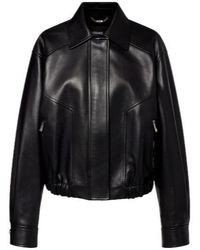 Versace - Zip Leather Jacket - Lyst
