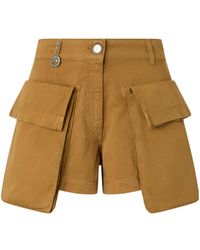 Pinko - Charm-Detailed Flap-Pocket Shorts - Lyst