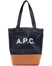 A.P.C. - Axel Small Tote Bag - Lyst