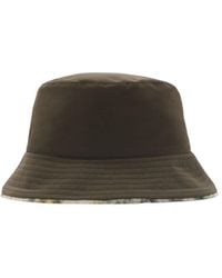 Burberry - Reversible Check Fleece Bucket Hat - Lyst