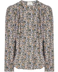 Isabel Marant - Lensy Long-Sleeved Floral-Printed Blouse - Lyst
