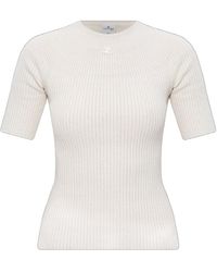 Courreges - Crew Neck T-Shirt - Lyst