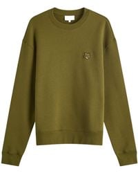 Maison Kitsuné - Maison Kitsuné Fox Head Patch Crewneck Sweatshirt - Lyst