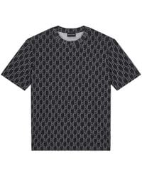 Emporio Armani - Monogram-Print Short-Sleeve T-Shirt - Lyst