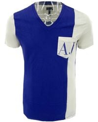 Armani Jeans - V-Neck Short-Sleeved T-Shirt - Lyst