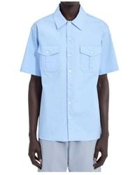 MM6 by Maison Margiela - Fused Poplin Short-Sleeve Shirt - Lyst