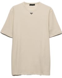 Prada - T-Shirt En Coton - Lyst